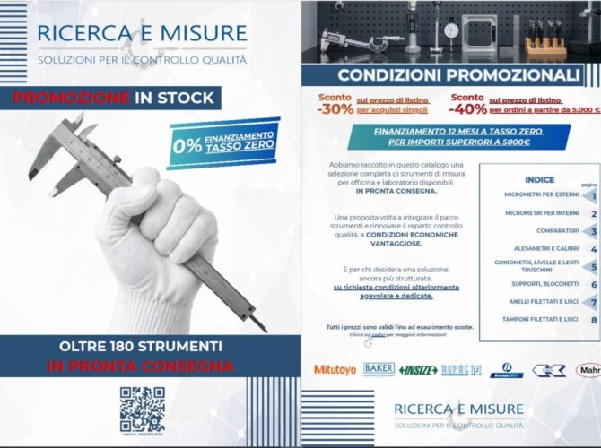 Anteprima catalogo promozionale strumenti in pronta consegna